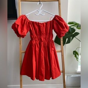 Abercrombie & Fitch - Red off the shoulder mini dress size small BNWT